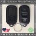 New Replacement Keyless Entry Remote Shell Case Key Fob Toyota 4 Buttons Pad