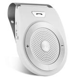 iMounTEK Bluetooth Car Speakerphone Wireless Bluetooth 4.1Audio Receiver Car Kit White