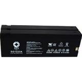 SPS Brand 12V 2.3 Ah (Terminal A) Replacement (SG1223A) for General Electric 1CVP6026 (Camcorder Battery) (2 Pack)