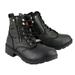 Milwaukee Leather MBL9320W Women s Black Premium Leather Wide-Width Lace-Up Motorcycle Rider Boots 7.5W