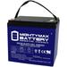 12V 55AH GEL Replacement Battery for Lithonia ELB-1255 Emergency