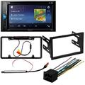 KIT2463 Bundle with Pioneer Multimedia DVD Car Stereo and Installation Kit - for 1999-2002 Volkswagen GTI / Bluetooth Touchscreen Backup Camera Double Din Mounting Dash Kit