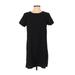 Forever 21 Casual Dress - Shift: Black Solid Dresses - Women's Size Small