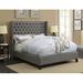 Red Barrel Studio® Aalia Tufted Standard Bed Upholstered/Polyester in Gray | 60 H x 81.75 W x 89.75 D in | Wayfair 925427E29E8D4CC98D4B7199E2AF3015