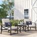 Wade Logan® Mosier 3 Piece Seating Group w/ Cushions Metal in Gray/Brown | Outdoor Furniture | Wayfair F6EB6F7DBC0B4AB39F594D6B23AAF0D0