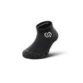SKINNERS Minimalist Barefoot Sock Shoes for KIDS | Ultra Portable & Lightweight Footwear | (Black (White Logo), size 28 - 29)