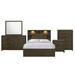 Hendrix Queen Music 5PC Bedroom Set in Walnut - Picket House Furnishings BY420QB5PC