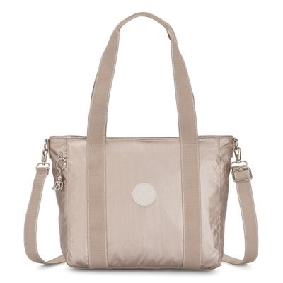 Kipling - Basic Plus Asseni S Shopper Tasche 40 cm Silber Damen