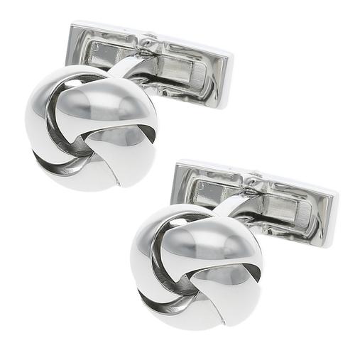 Davidoff – Essentials Manschettenknöpfe Messing 1.30 cm Herrenschmuck Silber Herren