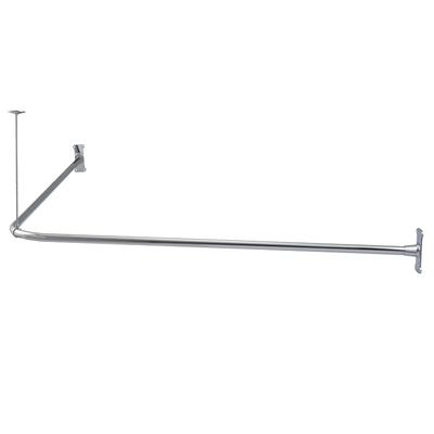 Randolph Morris Shower Corner L-Ring Shower Curtain Rod - 48 X 60 RMN4860-CP