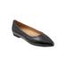 Extra Wide Width Women's Estee Flats by Trotters® in Black Grey (Size 8 1/2 WW)