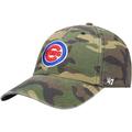 Men's '47 Camo Chicago Cubs Team Clean Up Adjustable Hat