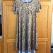 Lularoe Dresses | Lularoe "Carly" Dress | Color: Gold/Gray | Size: Xxs