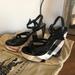 Burberry Shoes | Black And White Burberry Wedges. Gorgeous! | Color: Black/White | Size: 5