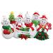 The Holiday Aisle® Snowman Family Hanging Figurine Ornament Plastic in Red/White | 3.5 H x 5.25 W x 0.5 D in | Wayfair