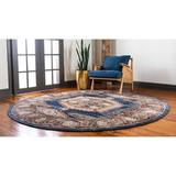 Blue/Brown 48 x 0.33 in Area Rug - Three Posts™ Vern Dark Area Rug, Polypropylene | 48 W x 0.33 D in | Wayfair 98299793FEDB441EB6423443AC91056C