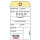 INVENTORY TAGS - Two-Part Carbonless NCR 3-1/8 x 6-1/4 Box of 500 Numbered 30000-30499