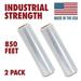 Tough Pallet Shrink Wrap 80 Gauge 18 Inch X 850 feet Industrial Strength Commercial Grade Strength Film Moving & Packing Wrap For Furniture Boxes Pallets