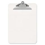 Plastic Clipboard With High Capacity Clip 1.25 Clip Capacity Holds 8.5 X 11 Sheets Clear