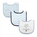 Luvable Friends Baby Boy Cotton Drooler Bibs with Fiber Filling 3pk Thank Heaven Boys One Size