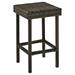 Crosley Furniture Palm Harbor 25 Metal Counter Stool in Brown (Set of 2)