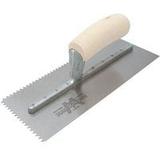 Marshalltown 701S V-Notched Trowel With Wood Handle 11 x4-1/2