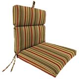 Jordan Manufacturing Sunbrella 44 x 22 Multicolor Stripe Rectangular Outdoor Chair Cushion