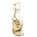 Homestyles 16 in. Antique White Sexy Mermaid Sitting on Coastal Rock Beach Nautical Large Statue