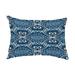 Simply Daisy 14 x 20 Illuminate Navy Blue Decorative Abstract Outdoor Throw Pillow