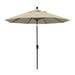 California Umbrella 9 Ft. Octagonal Aluminum Auto Tilt Patio Umbrella W/ Crank Lift & Aluminum Ribs - Bronze Frame / Sunbrella Canvas Antique Beige Canopy