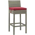 Modway Conduit Outdoor Patio Wicker Rattan Bar Stool Multiple Colors