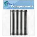 BBQ Grill Cooking Grates Replacement Parts for Weber 6340001 - Compatible Barbeque Porcelain Coated Steel Grid 17 3/4