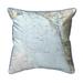 Betsy Drake Interiors Estero Bay Bonita Springs FL Nautical Map Small Corded Indoor/Outdoor Pillow 12x12