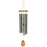 Woodstock Wind Chimes Signature Collection Woodstock Ode to Joy Chime 26 Silver Wind Chime OJ