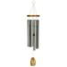 Woodstock Wind Chimes Signature Collection Woodstock Ode to Joy Chime 26 Silver Wind Chime OJ