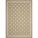 SAFAVIEH Courtyard Rowan Mosaic Floral Indoor/Outdoor Area Rug Beige/Chocolate 8 x 11