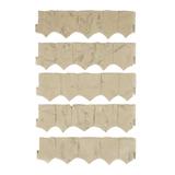 Suncast FSE10LT Landscape Border Decorative Plastic Stone Style Edging (5 Pack)