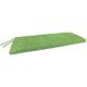 Jordan Manufacturing 48 x 18 Tory Palm Green Solid Rectangular Outdoor Bench Cushion with Ties