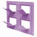 Bloomers Wall Flowers Vertical Gardening System â€“ Create Gardens on Walls â€“ Holds up to 4 Potted Plants â€“ Orchid Purple