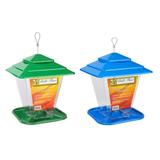 More Birds Plastic 6.6 Lb. Capacity Square Seed Hopper Bird Feeder 50120-DI