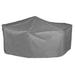 Bosmere Waterproof Grey Outdoor Oval Table and Chair Set Cover - 126L x 75W x 37H in.