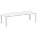 Compamia Vegas 118 Extendable Patio Dining Table in White