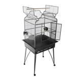 A and E Cage Co. Victorian Top Bird Cage-Platinum