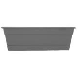 Bloem 18-in Wide Dura Cotta Resin Window Box Planter - Charcoal Gray