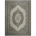 SAFAVIEH Courtyard Avi Traditional Indoor/Outdoor Area Rug 8 x 11 Light Grey/Black