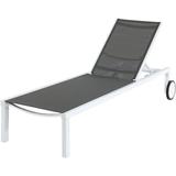 MÅ�d Furniture Peyton Sling Armless Chaise Lounge in White/Gray