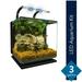 Marineland Contour 3 Aquarium Kit 3 Gallons Rounded Glass Corners Includes LED Lighting