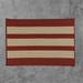 Colonial Mills 3 x 5 Red and Beige Striped Rectangular Braided Area Throw Rug