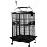 A and E Cage Co. Lovington Playtop Cage-Black