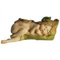 Top Collection Enchanted Story Fairy Garden Sleeping Fairy Baby with Little Frog Outdoor Statue